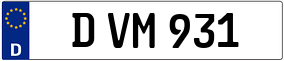 Trailer License Plate
